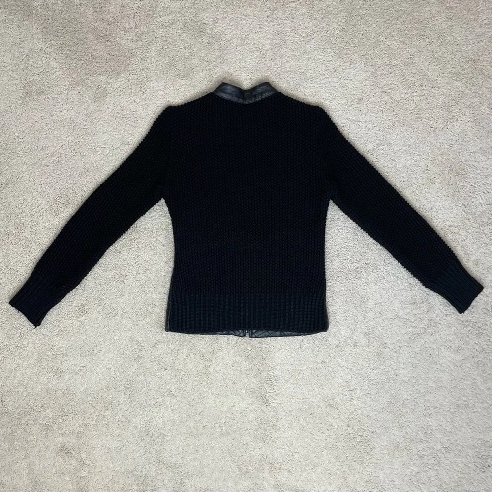 Brian Dales Quilted Genuine Leather and Knitted Jacket - Picture 14 of 17